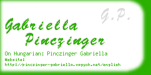 gabriella pinczinger business card